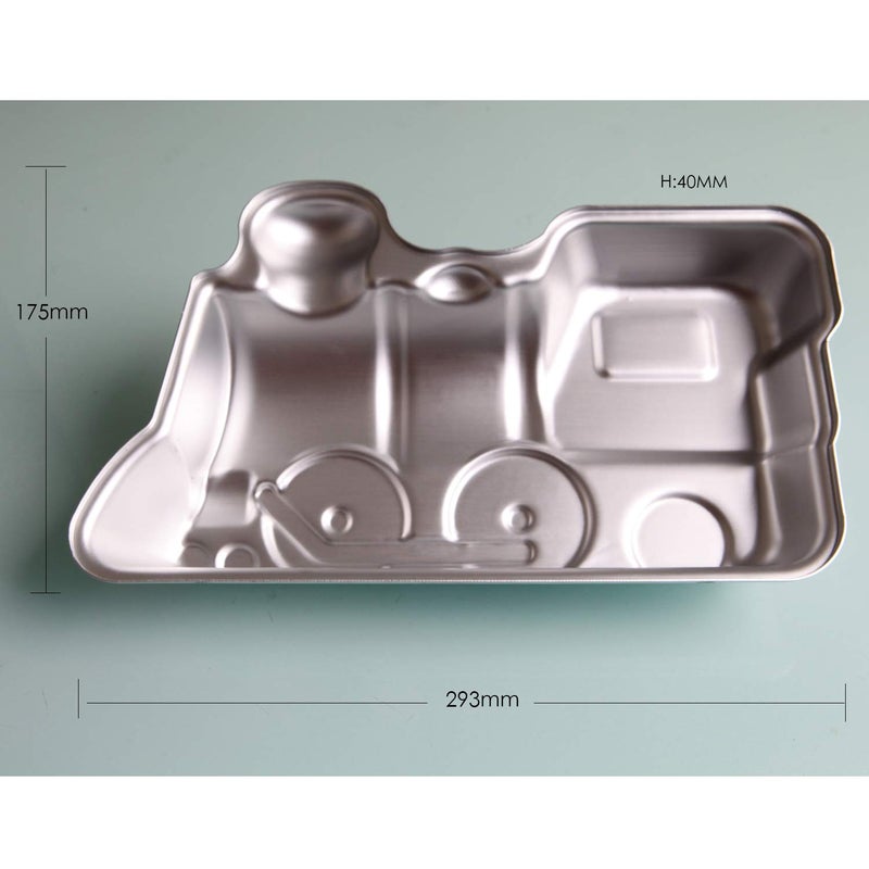 Cayanmydery 2 PCS Train Shape Cake Pan Mould, Locomotive Shaped 3D Birthday Aluminum Cake Baking Pan Tool (11.5 inches) - Image 5